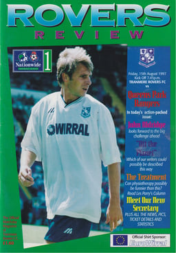 Tranmere Rovers v Queens Park Rangers Match Programme 1997-08-15